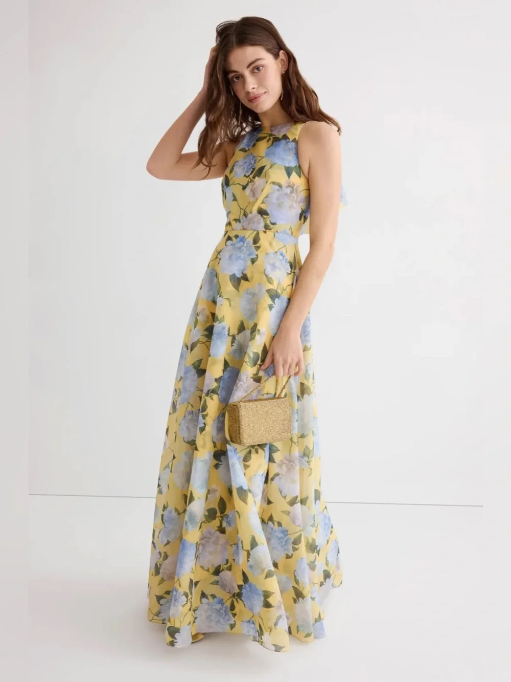 Sachin + Babi Kate Gown in Sun and Sea Peonies 6